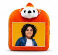 Personalized Teddy Kids School Backpack for Boys & Girls | Soft Plush Cartoon Bag with Custom Photo Print