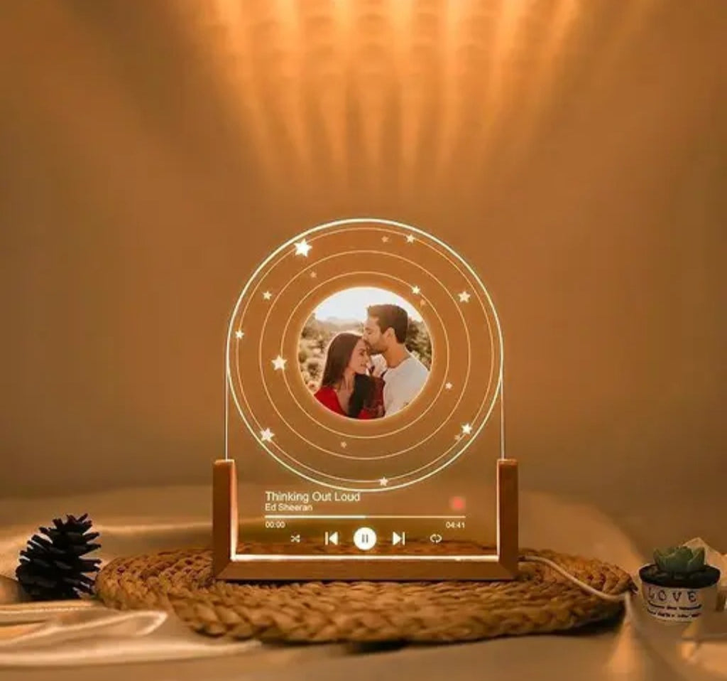 Customized Photo Led Light With Adapter Frame for Couples
