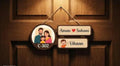Customized Wooden Family Name Plate for Home Entrance Outdoor And Indoor