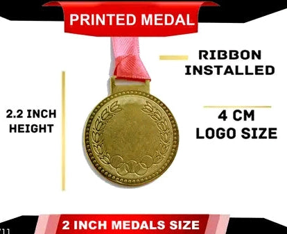 50 Medals Personalized with ribbons