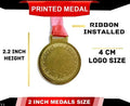 50 Medals Personalized with ribbons