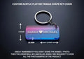 Custom Acrylic Rectangle Key Chain