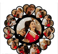 Personalized Gifts Wall Clock Heart Shape