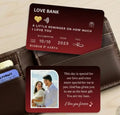 Love Bank Permanent Wallet Insert Card- Customised
