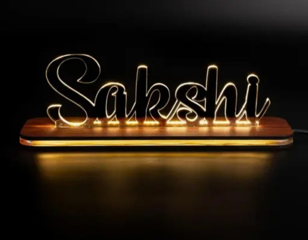 Personalized Name Night Lamp with Warm White Light – Custom LED Gift for Home Décor & Special Occasions