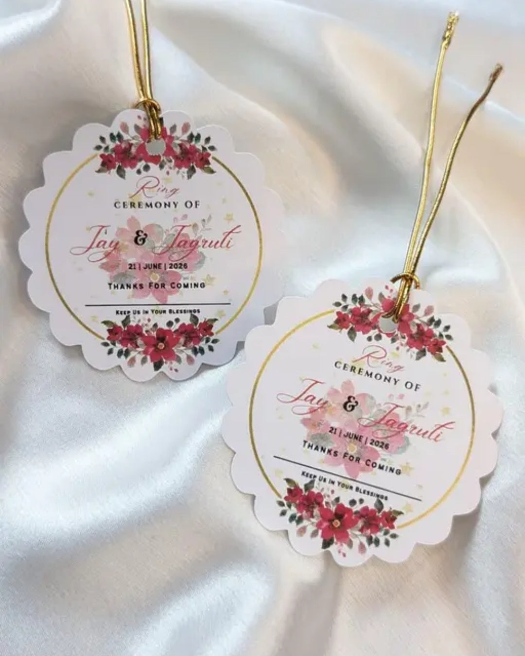 Customized Gift Tags (Set of 50 tags) for Return Gifts | Packaging Gift Bags