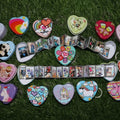 Metal keychain love shape foldable with 16 photo personalized amazing gift
