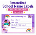 Personalized School Name Labels with Photo