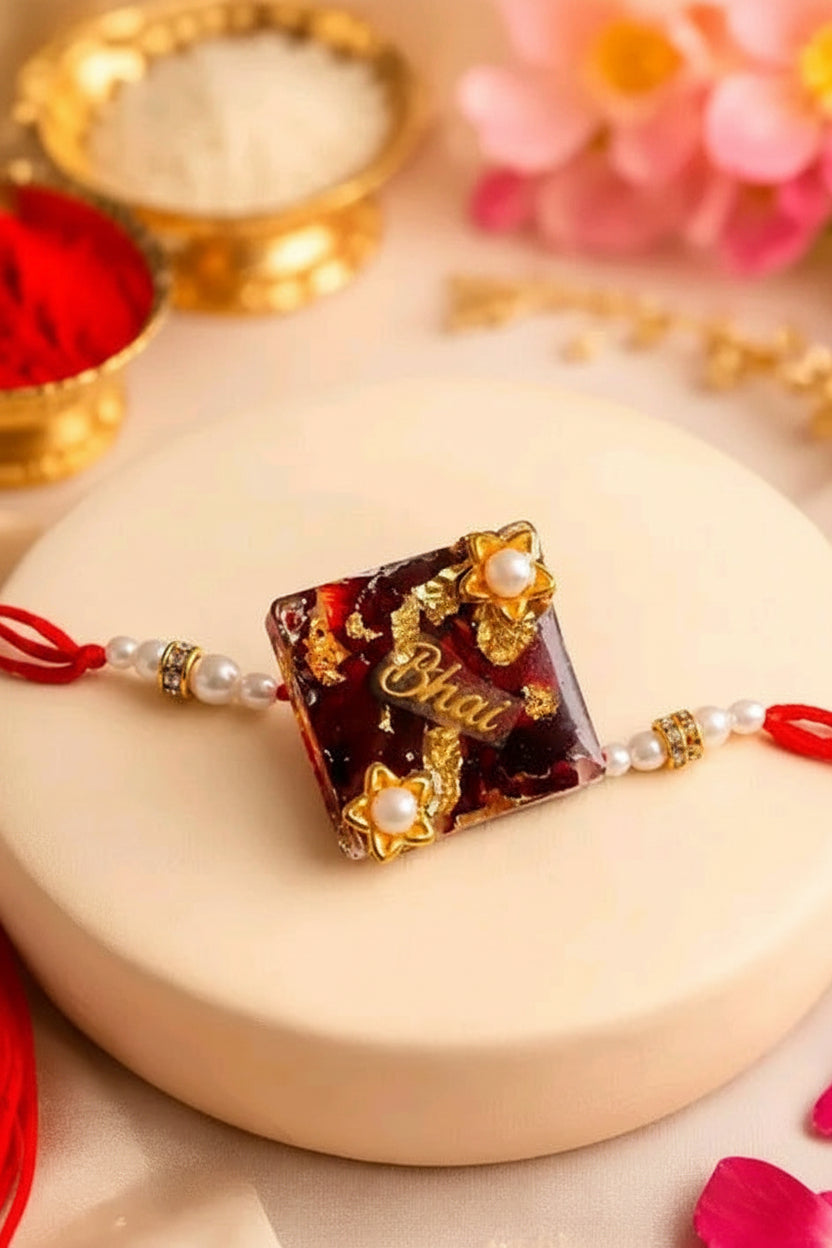 Foldable personalized Rakhi for bhai