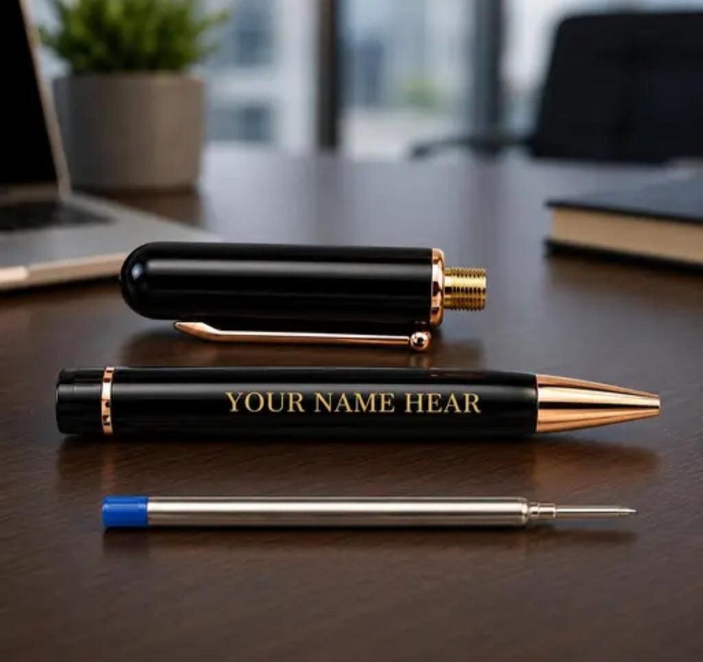 Personalized Luxury Metal Ball Pen with Free Custom Name Engraving