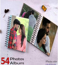 54 PHOTOS Personalized Photo Album – 54 Pages Spiral Photobook Album