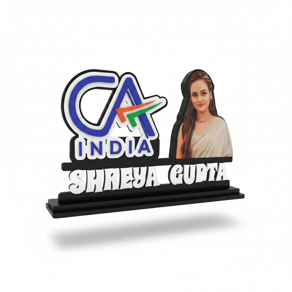 CA Table desk standee with name and face personalized