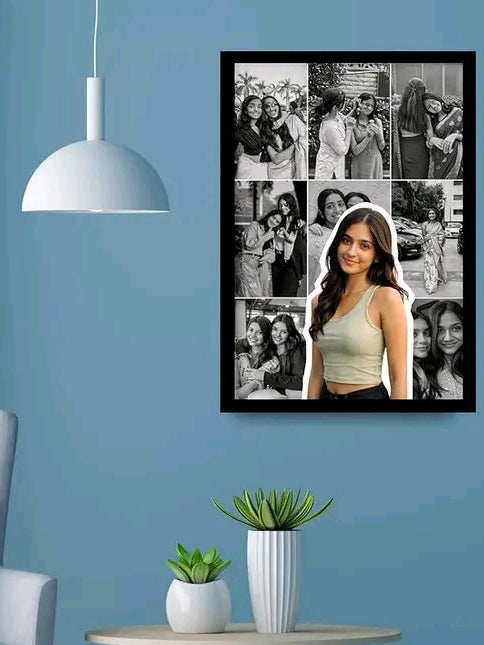 Unique design photo frame 1 main photo 8 background glimpse personalized
