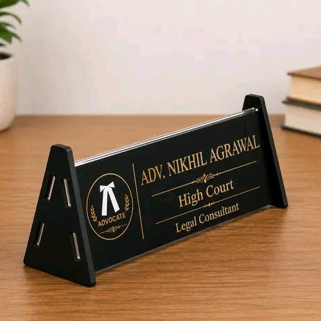 Advocate Designation desk name plates Personalized