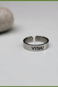 Adjustable Customised Name Ring for Men & Women