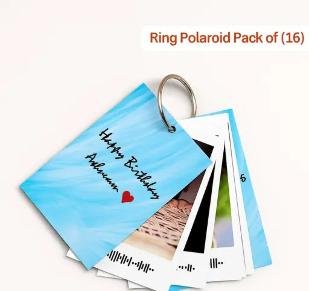 Customized Ring polarid photo pack of (16) size 3×4 inches
