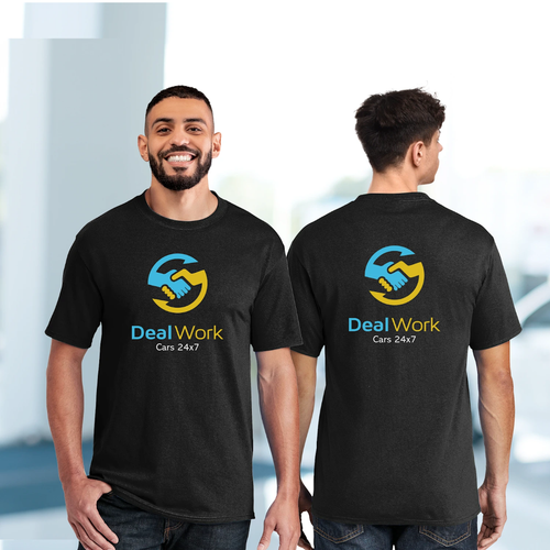 Black Tshirt logo text design For your company businesses ( customized)