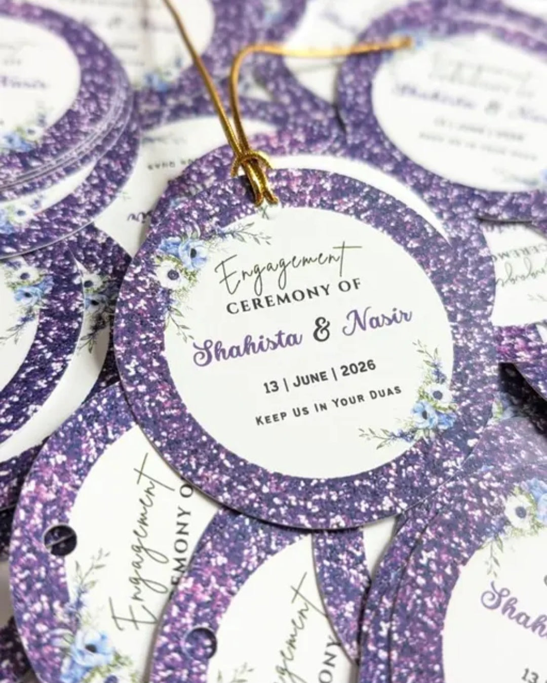Customized Gift Tags (Set of 50 tags) for Return Gifts | Packaging Gift Bags