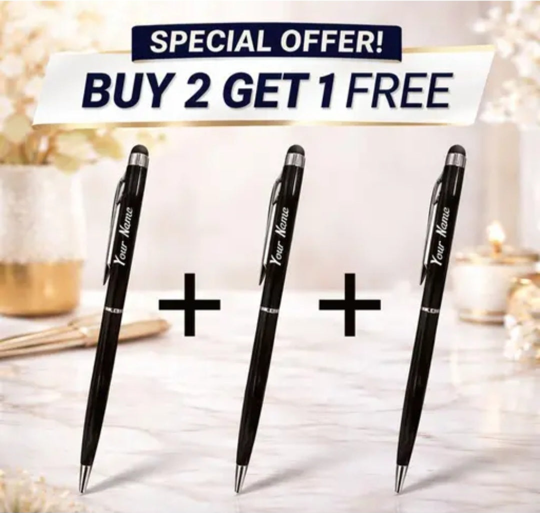 3 Personalized Name Pens (Buy 2 Get 1)