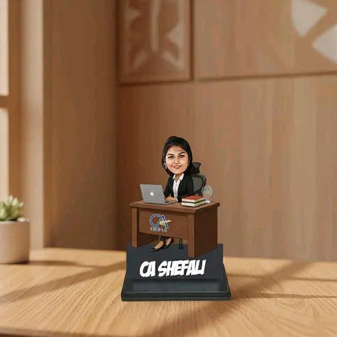 CA table top standee personalized  with name and face