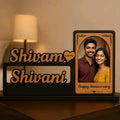 Customized Couple Photo Frame with Name & Photo Style 2 – Birthday & Anniversary Gift