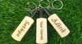 Cricket Bat Wood Keychain Customized