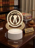 Personalized Advocate 3D LED Lamp | Customized Lawyer Name Desk Light | Premium Gift for Advocates, Judges & Law Students