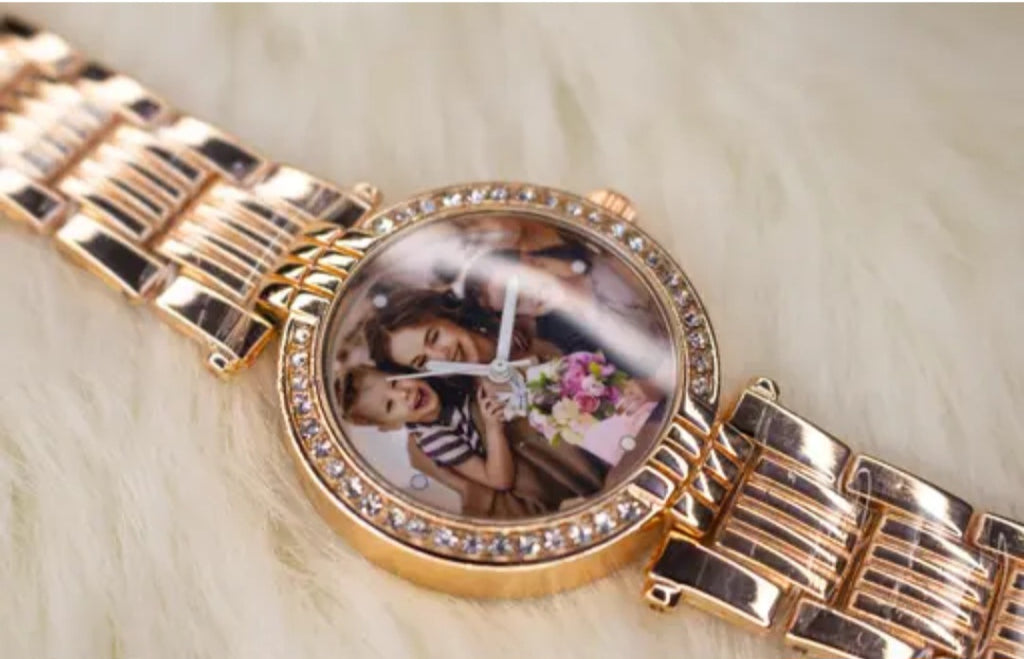 Elegant Women Customised Analog Watch | Stylish Rose Gold Watch | Best Quality Chain | Best Gift | Gold watch
