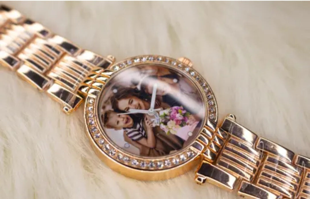 Elegant Women Customised Analog Watch | Stylish Rose Gold Watch | Best Quality Chain | Best Gift | Gold watch
