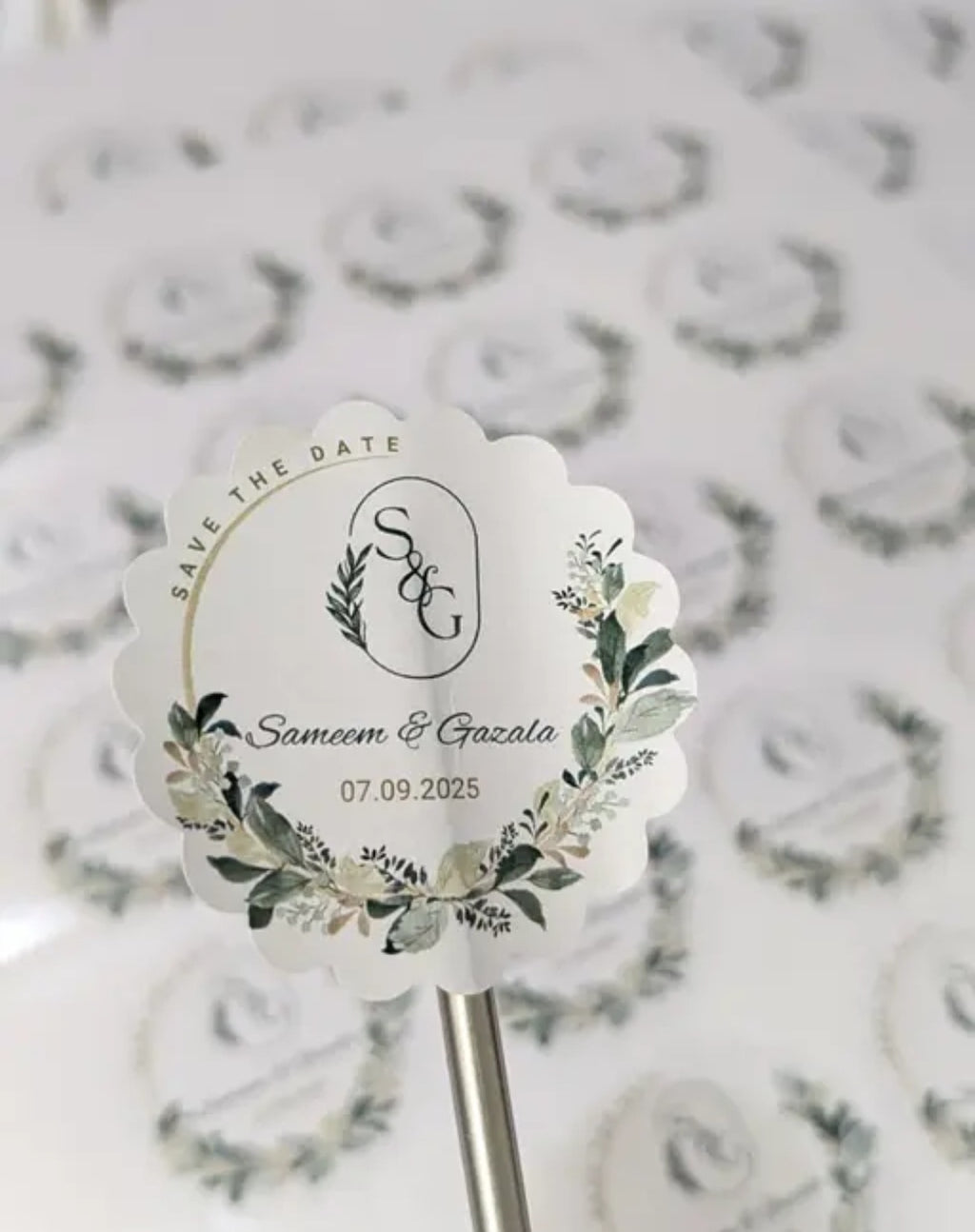 Customized Wedding Stickers - Set of 50 | 2 Inch Round Return Gift Labels