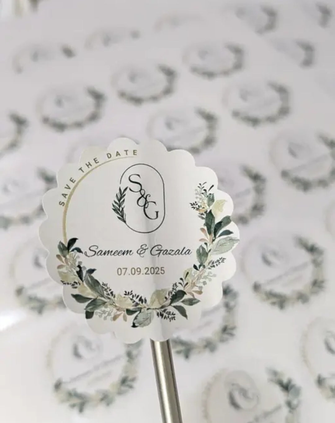 Customized Wedding Stickers - Set of 50 | 2 Inch Round Return Gift Labels