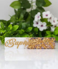 Customized Resin Bookmark with Gold Foil | Personalized Handmade Bookmark