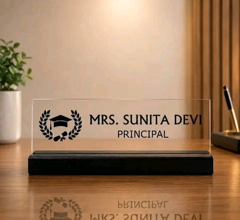 Desk name plates for profession