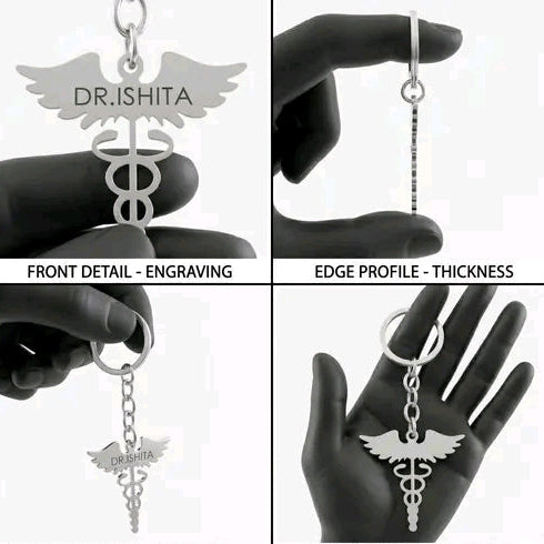 Doctor keychain Name customize
