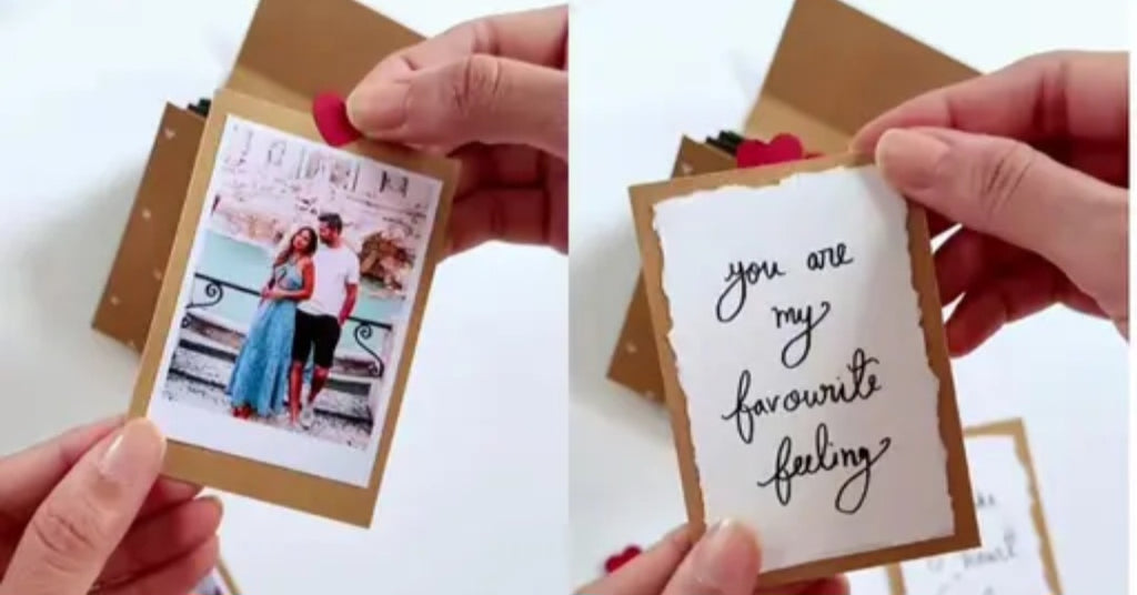 Personalized Mini Photo Album Card