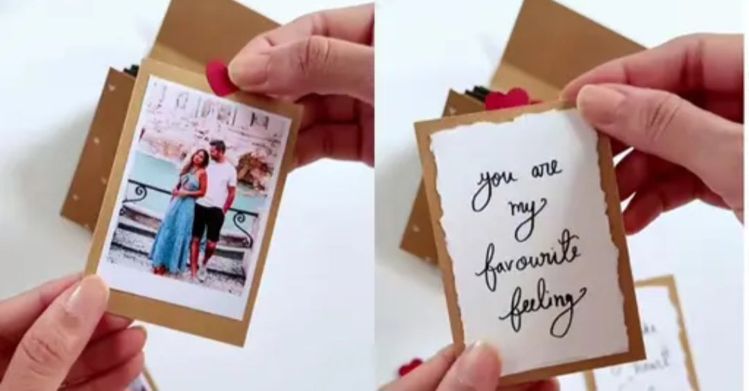Personalized Mini Photo Album Card