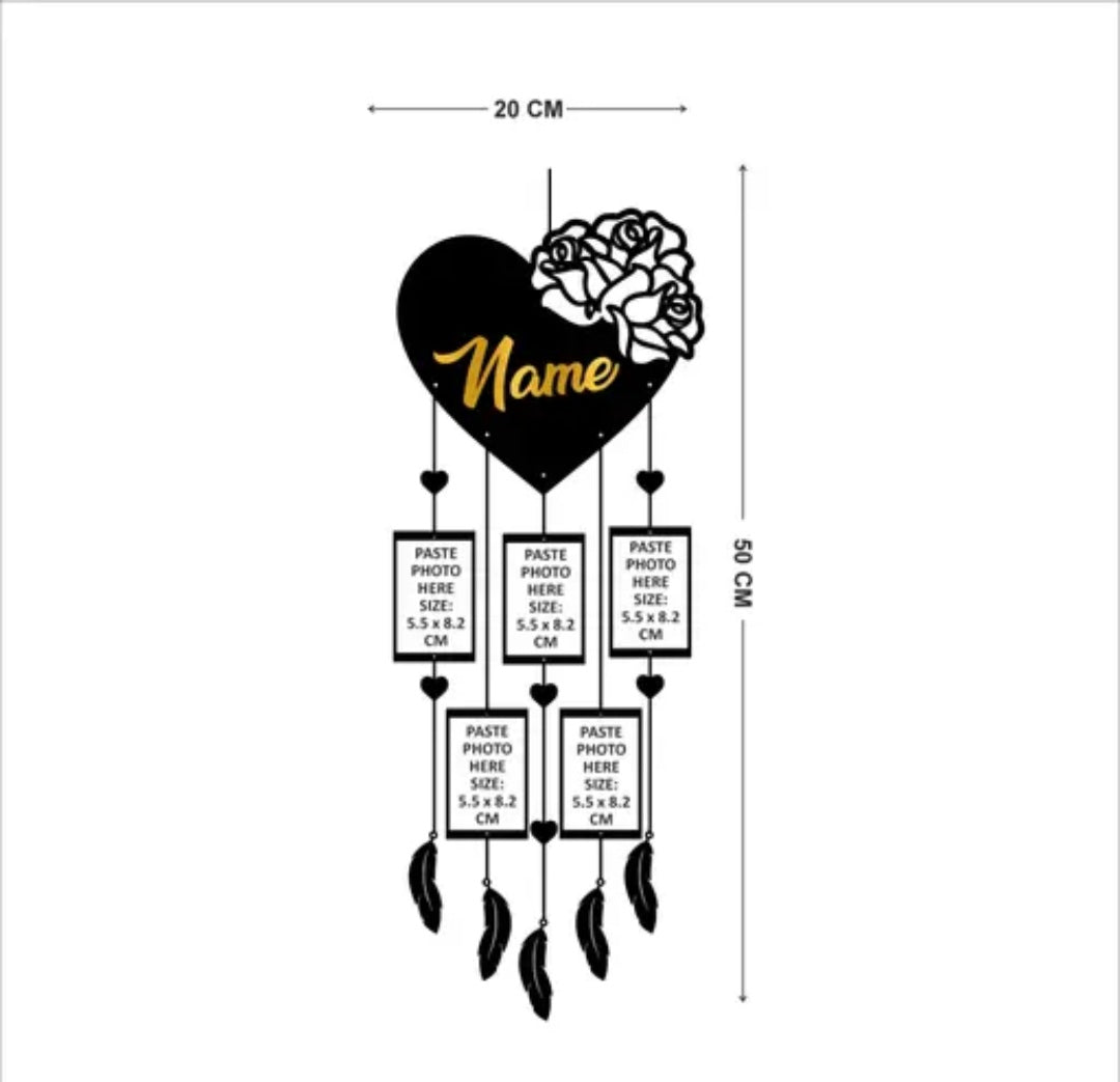 Gift Decor Customized Dream Catcher with Personalized Text and Photos