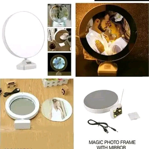 Magic mirror with photo customize Lamp