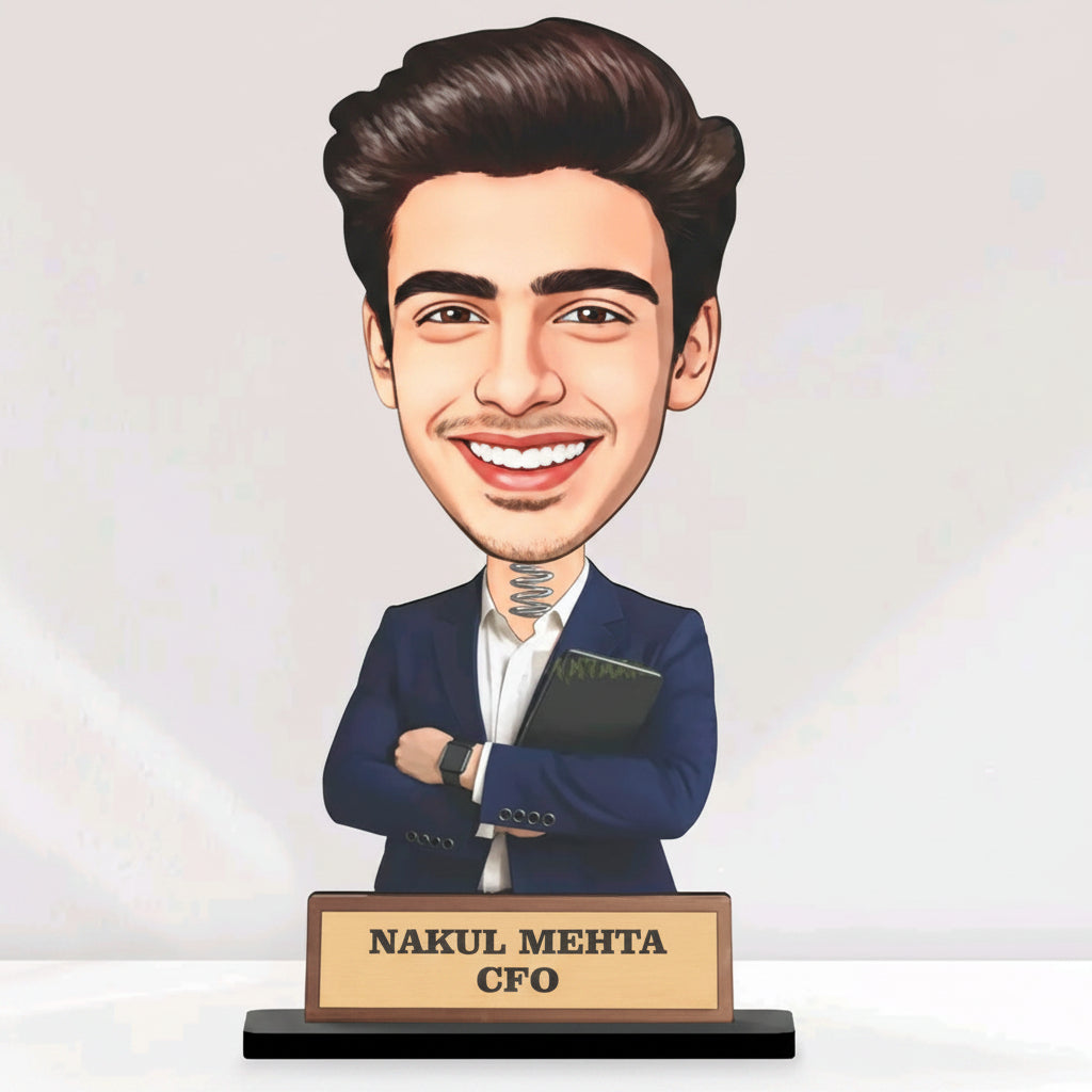 Personalized IT Professional Caricature Gift Workaholic Desk Avatar